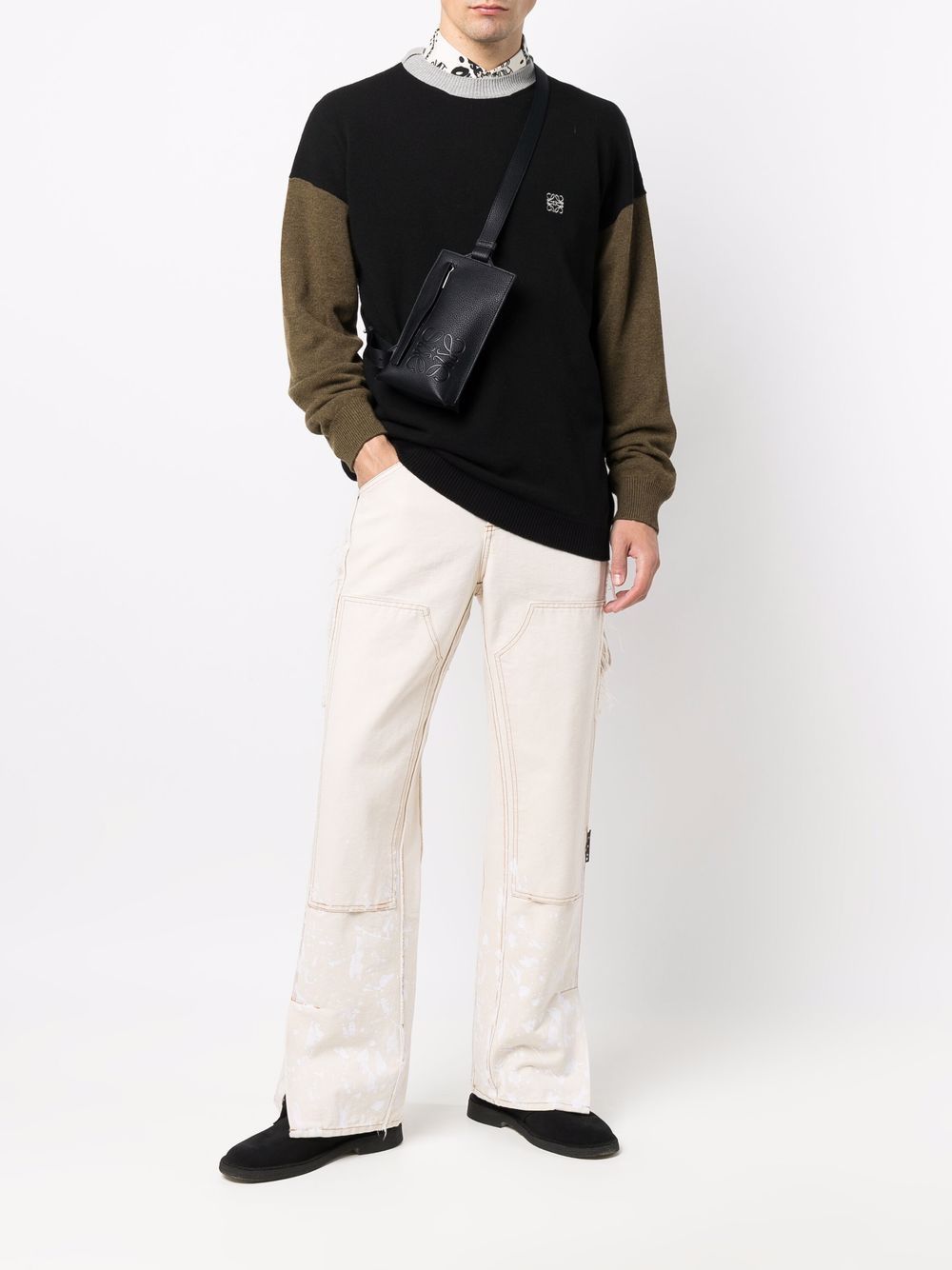 Loewe LOEWE- Vertical T Pocket Leather Belt Bag