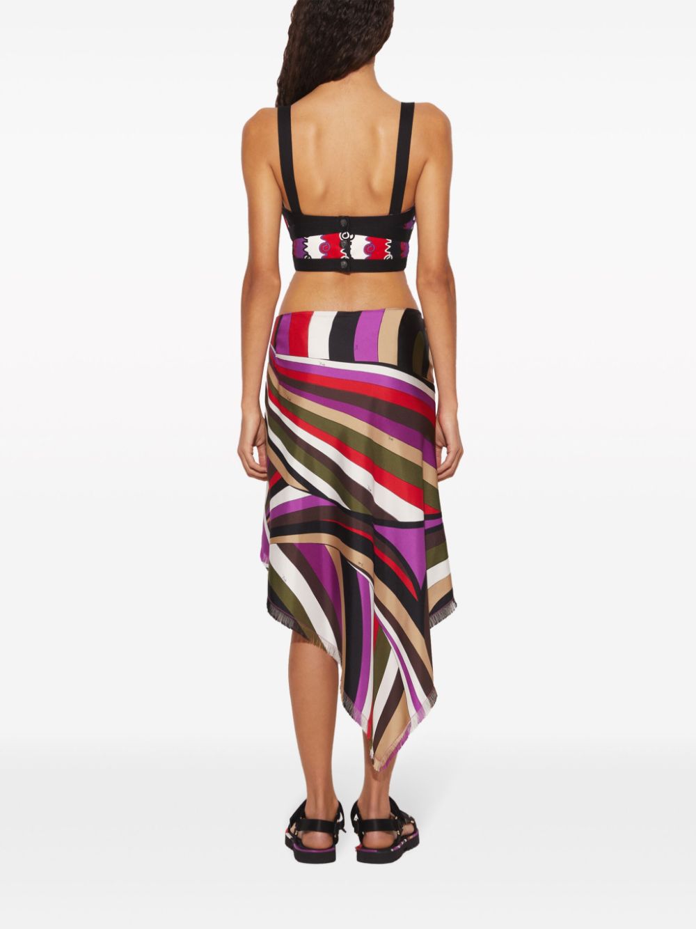 pucci PUCCI- Printed Silk Midi Dress