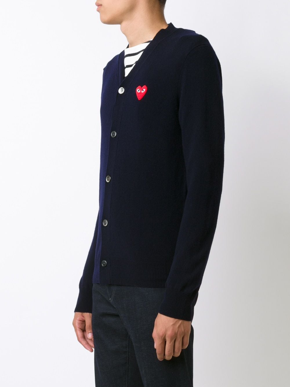 Comme Des Garçons Play COMME DES GARCONS PLAY- Logo Wool Cardigan