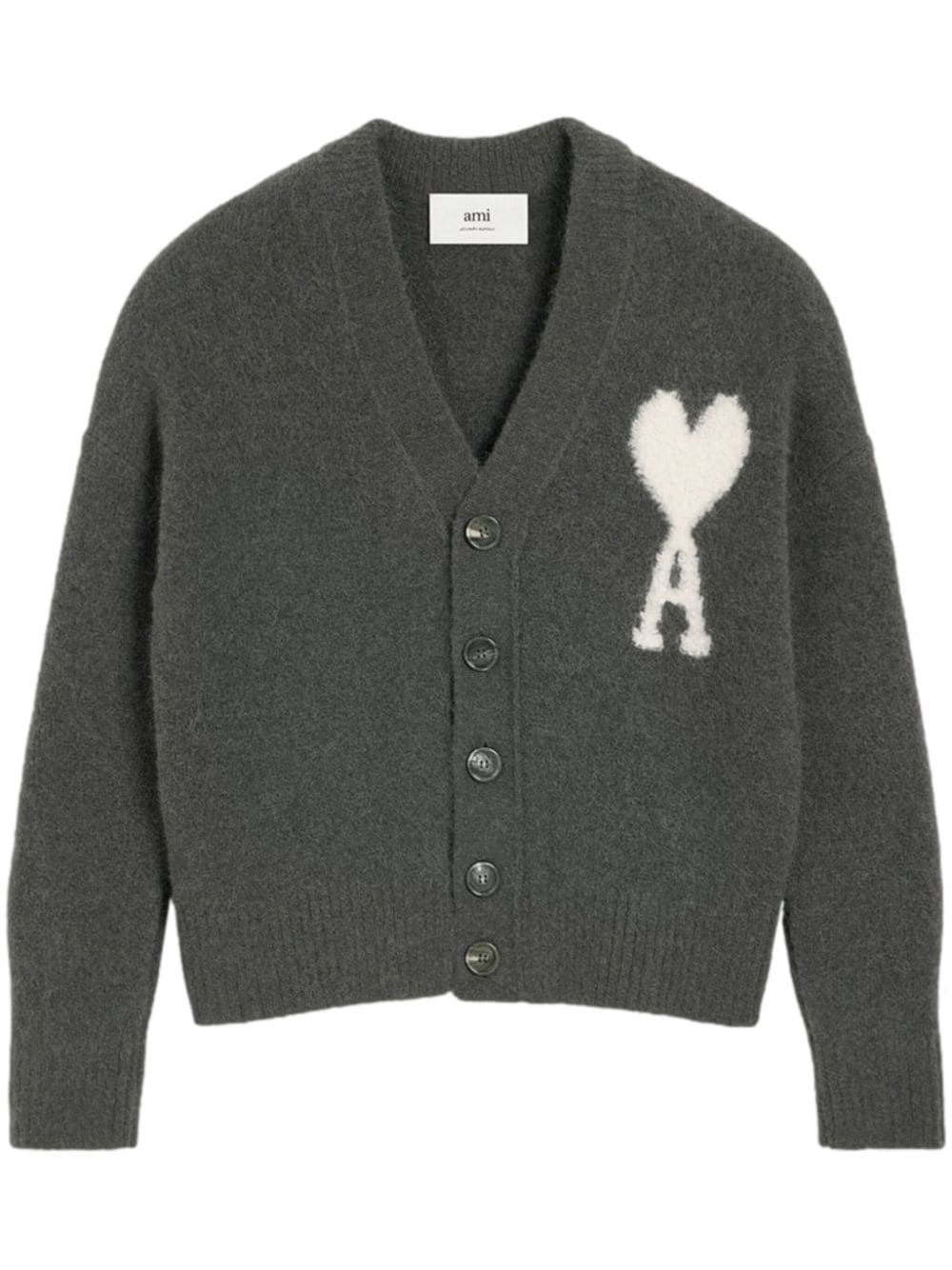 Ami Paris AMI PARIS- Ami De Coeur Wool Cardigan