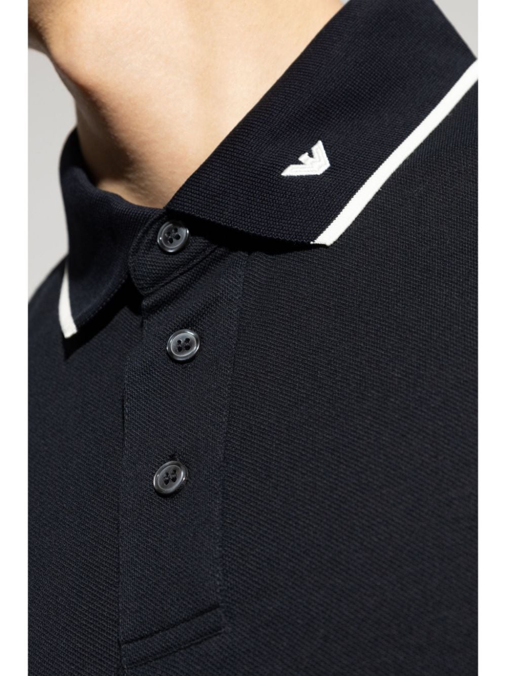 Emporio Armani EMPORIO ARMANI- Logo Cotton Polo Shirt