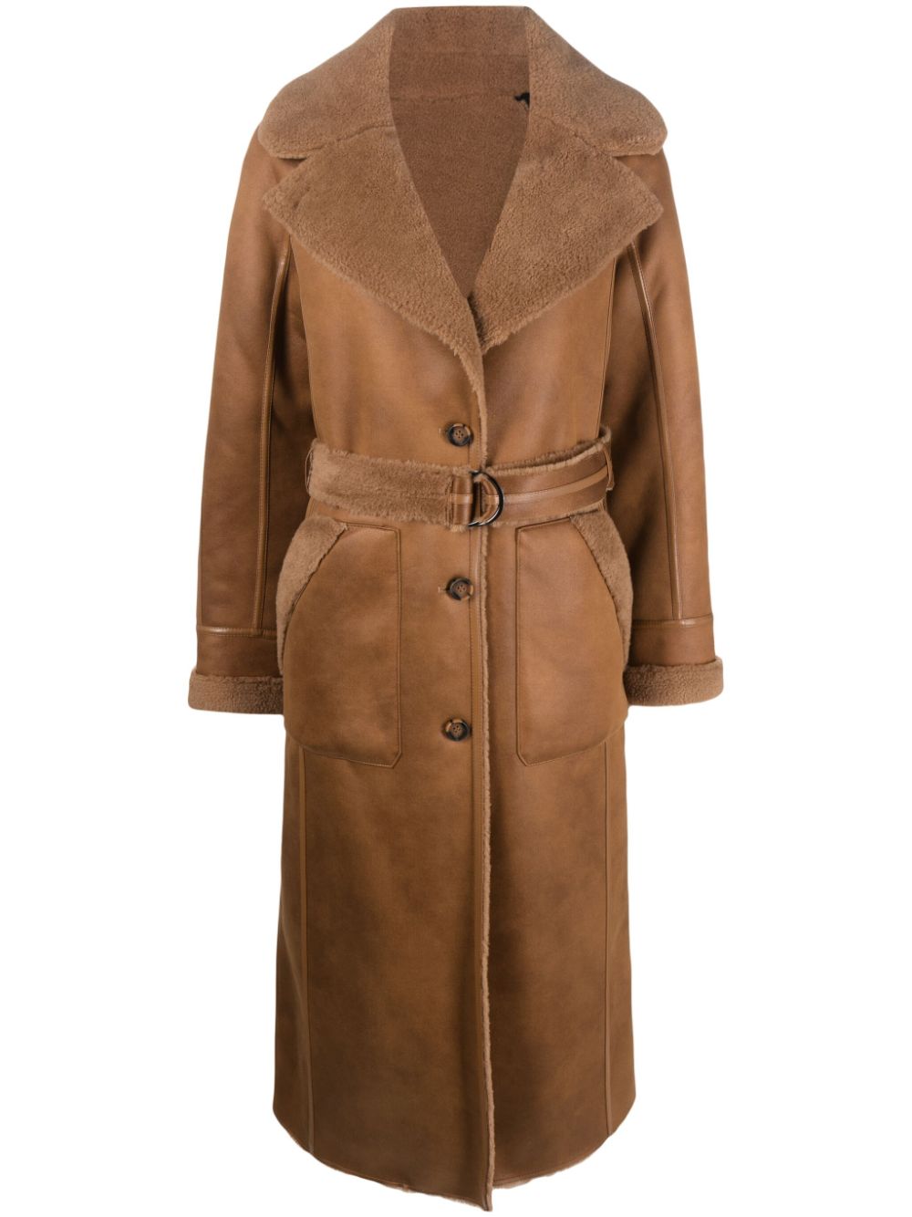 Urbancode URBANCODE- Long Coat With Belt