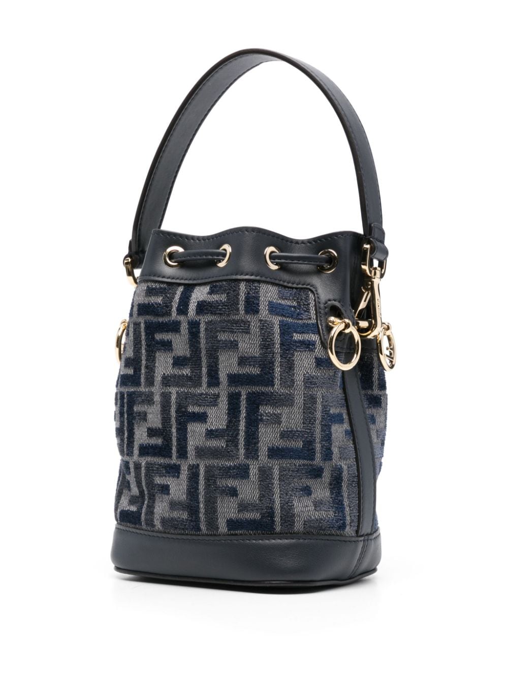 FENDI FENDI- Mon Tresor Mini Chenille Bucket Bag