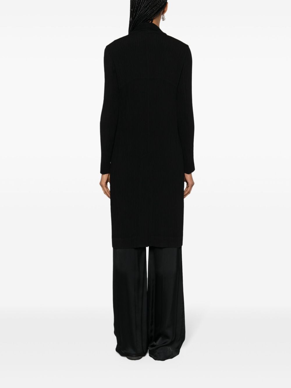 Issey Miyake ISSEY MIYAKE- Long V-necked Coat