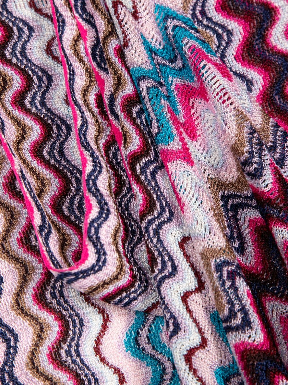 Missoni MISSONI- Wave Motif Fringed Scarf