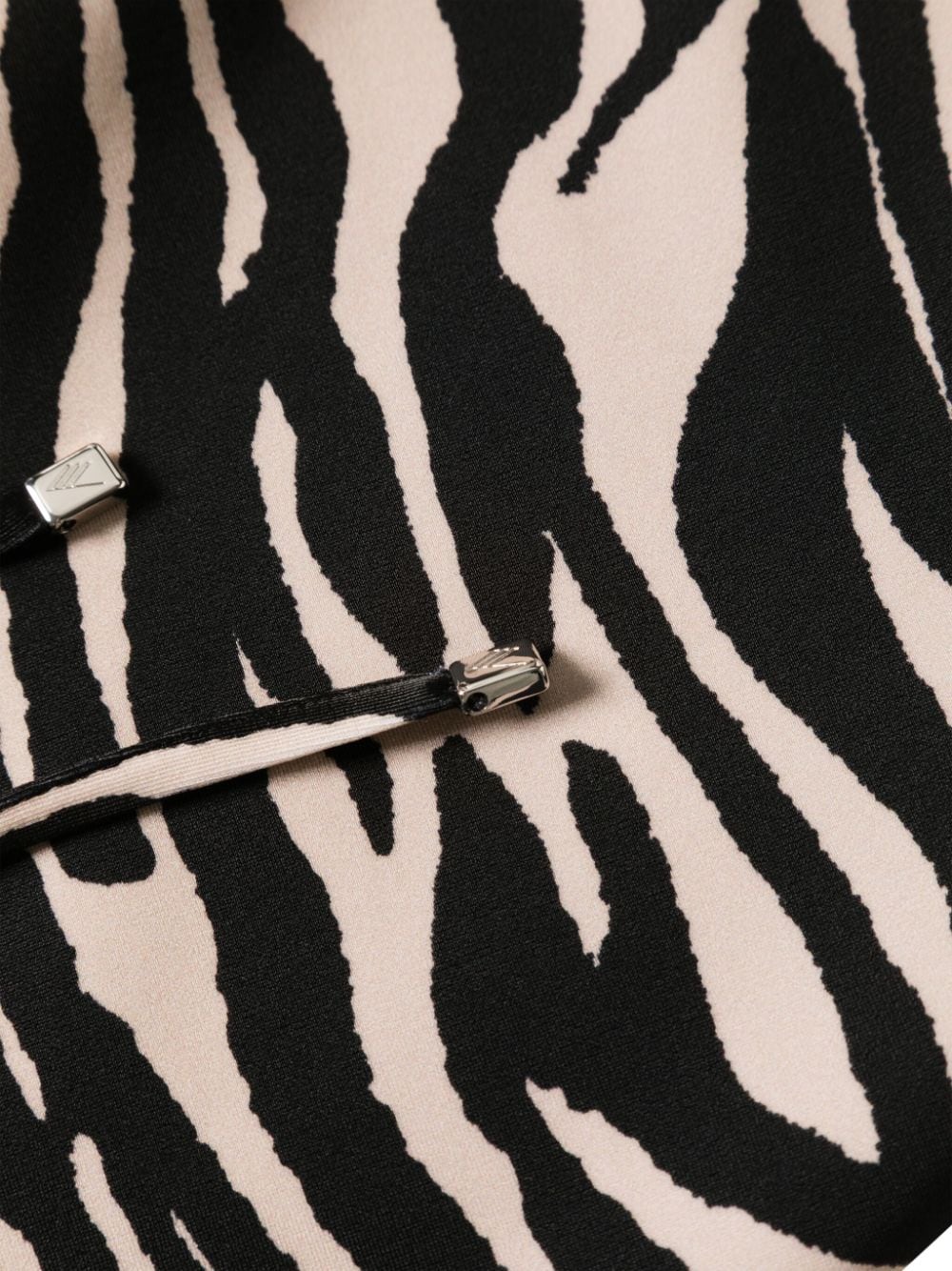 The Attico THE ATTICO- Zebra Print Mini Skirt