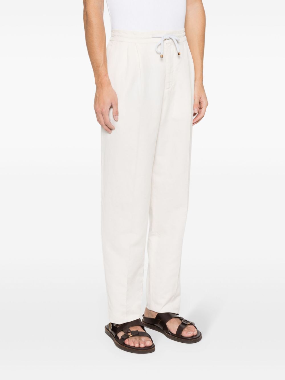 Brunello Cucinelli BRUNELLO CUCINELLI- Linen And Cotton Blend Trousers