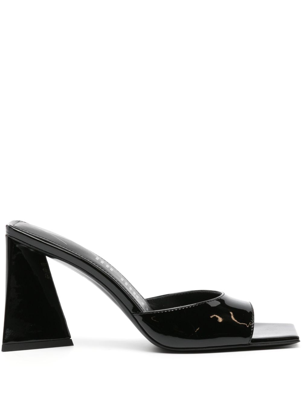 The Attico THE ATTICO- Mini Devon Patent Leather Heel Mules