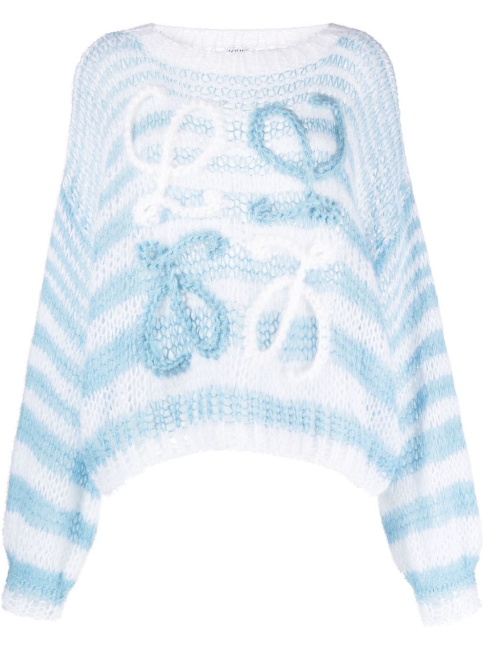 Loewe LOEWE- Anagram Striped Wool Sweater