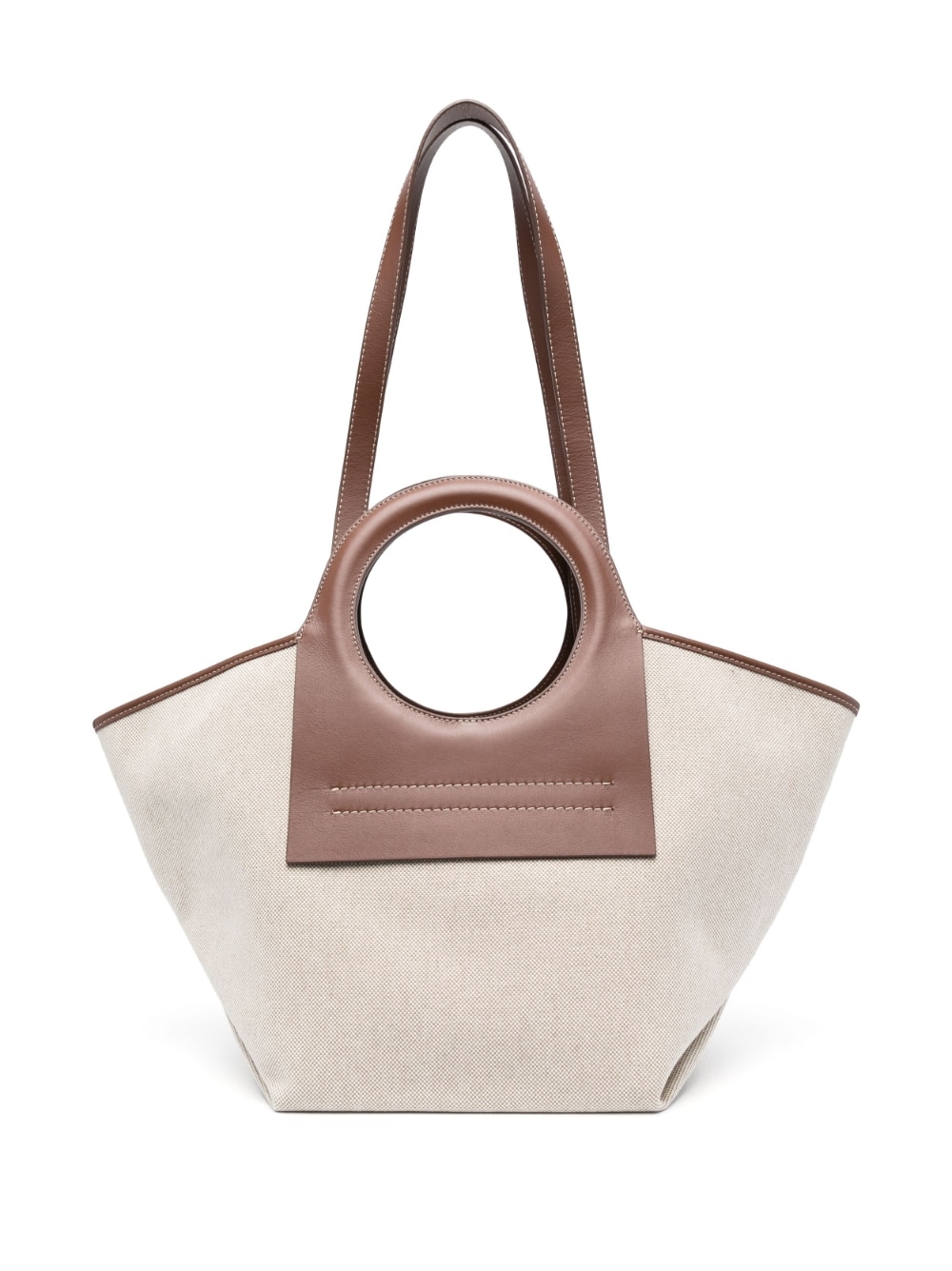 Hereu HEREU- Cala Small Leather-trimmed Canvas Tote Bag