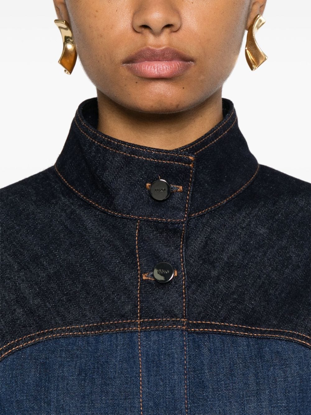 FENDI FENDI- Bicolor Denim Jacket