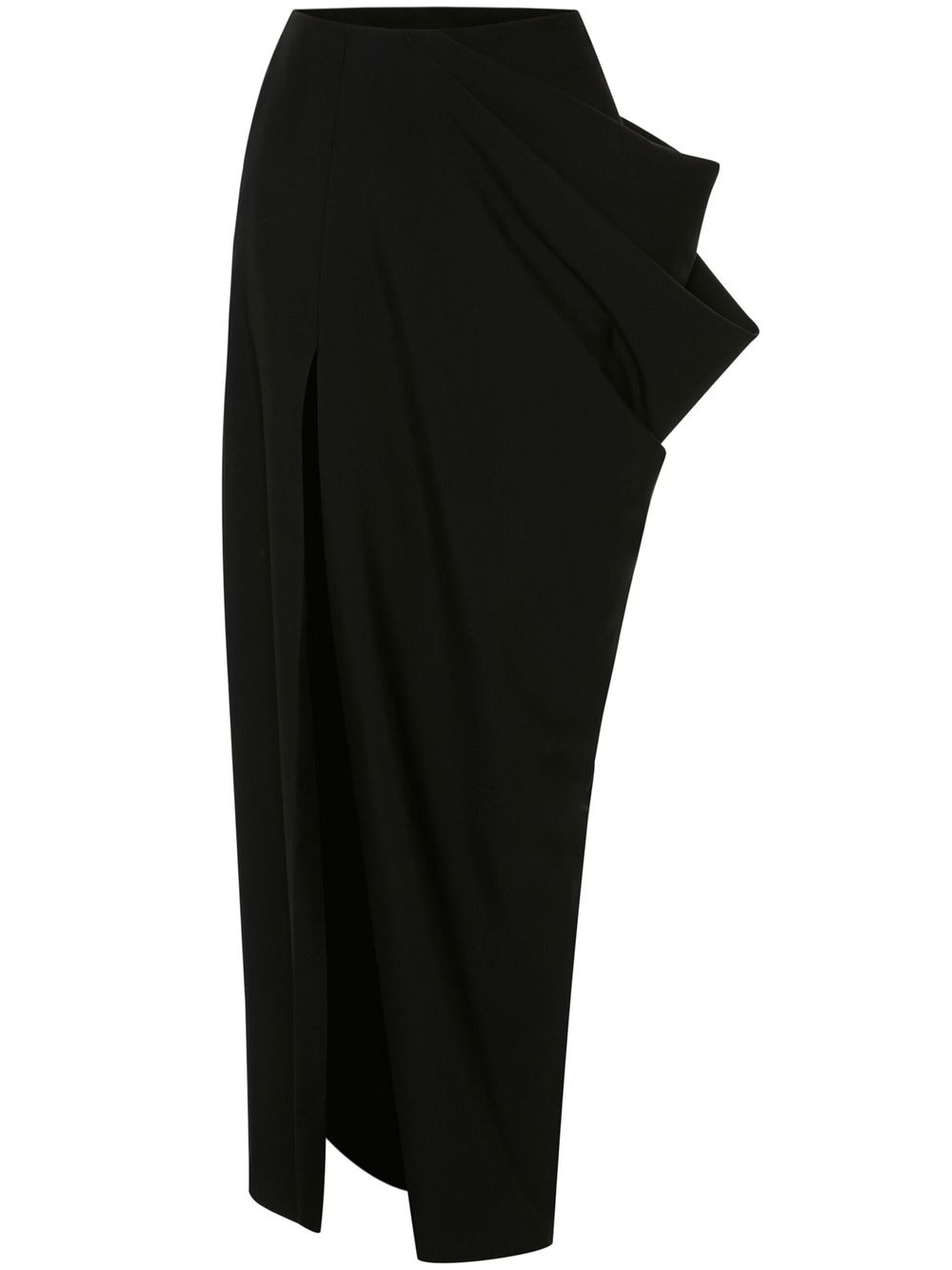 Alexander McQueen ALEXANDER MCQUEEN- Slit Detail Long Wool Skirt