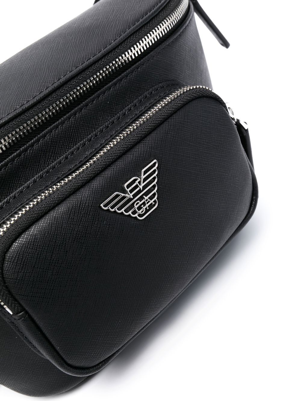 Emporio Armani EMPORIO ARMANI- Logo Leather Belt Bag