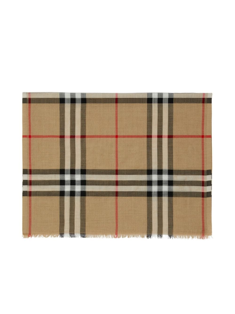 Burberry BURBERRY- Check Wool And Silk Blend Scarf