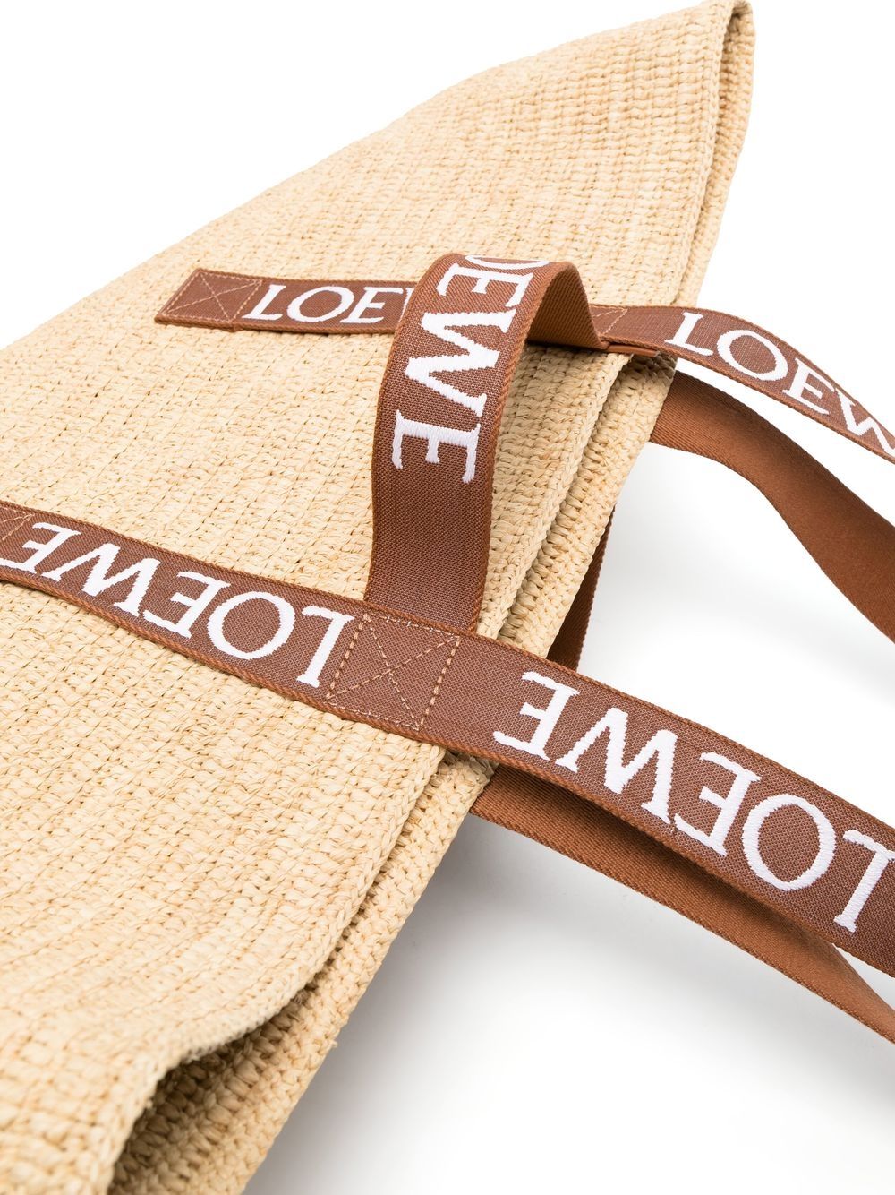 Loewe LOEWE- Fold Shopper Raffia Tote Bag