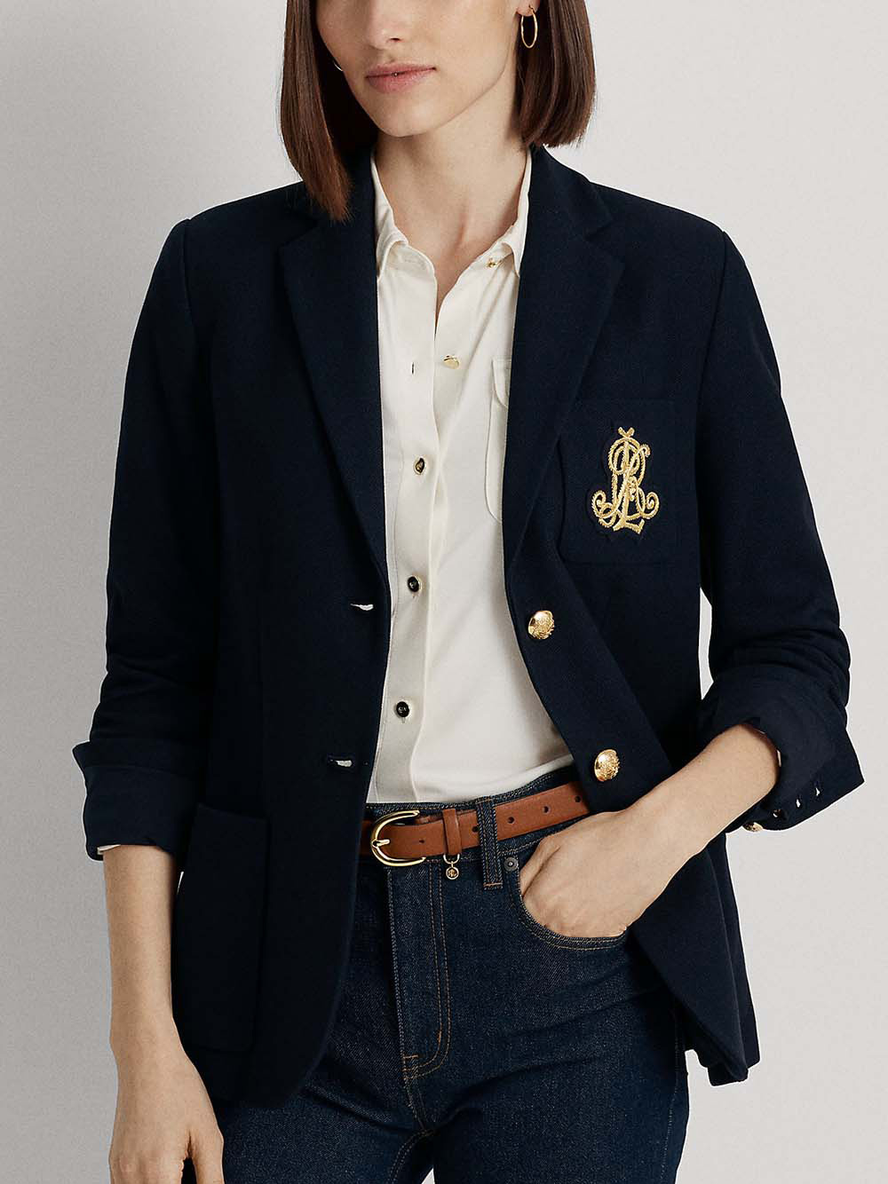 Lauren Ralph Lauren LAUREN RALPH LAUREN- Blazer With Logo