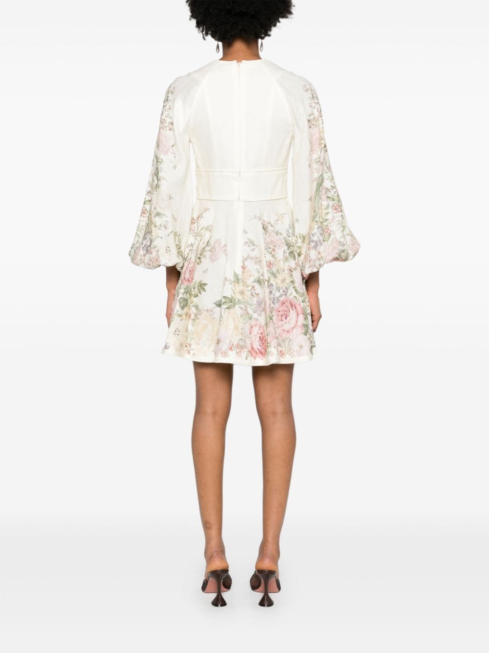 Zimmermann ZIMMERMANN- Floral Print Linen Mini Dress