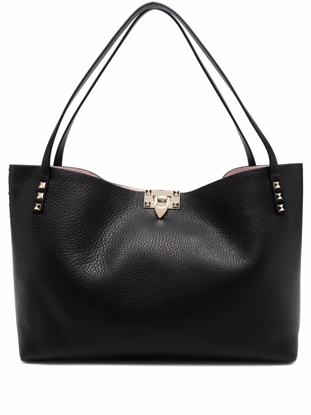 VALENTINO GARAVANI VALENTINO GARAVANI- Rockstud Leather Tote Bag