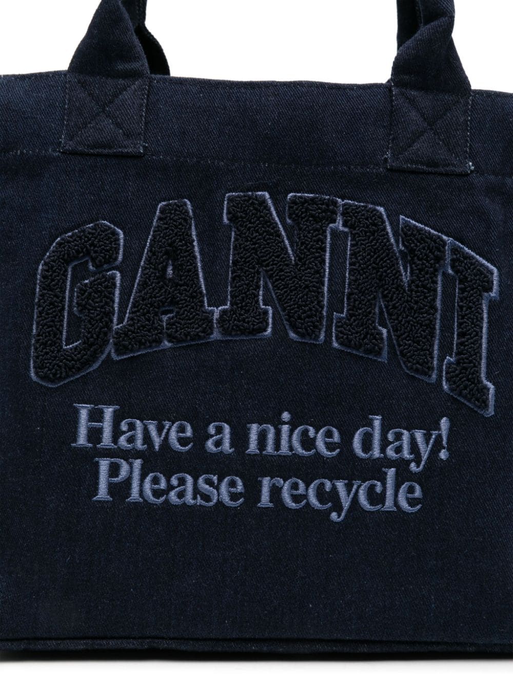 Ganni GANNI- Small Denim Tote Bag