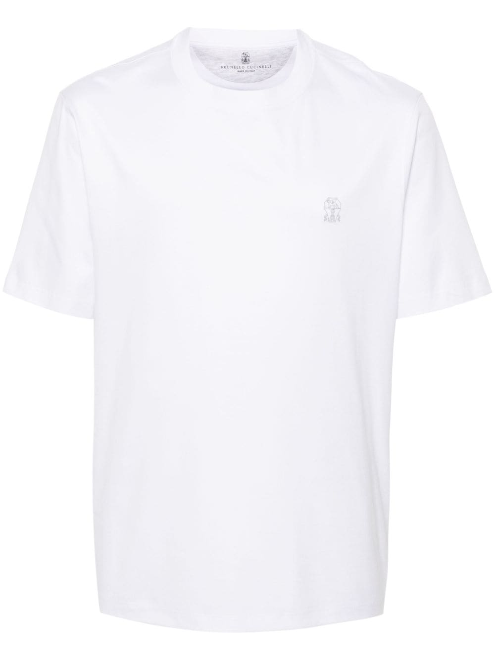 Brunello Cucinelli BRUNELLO CUCINELLI- Logo Cotton T-shirt