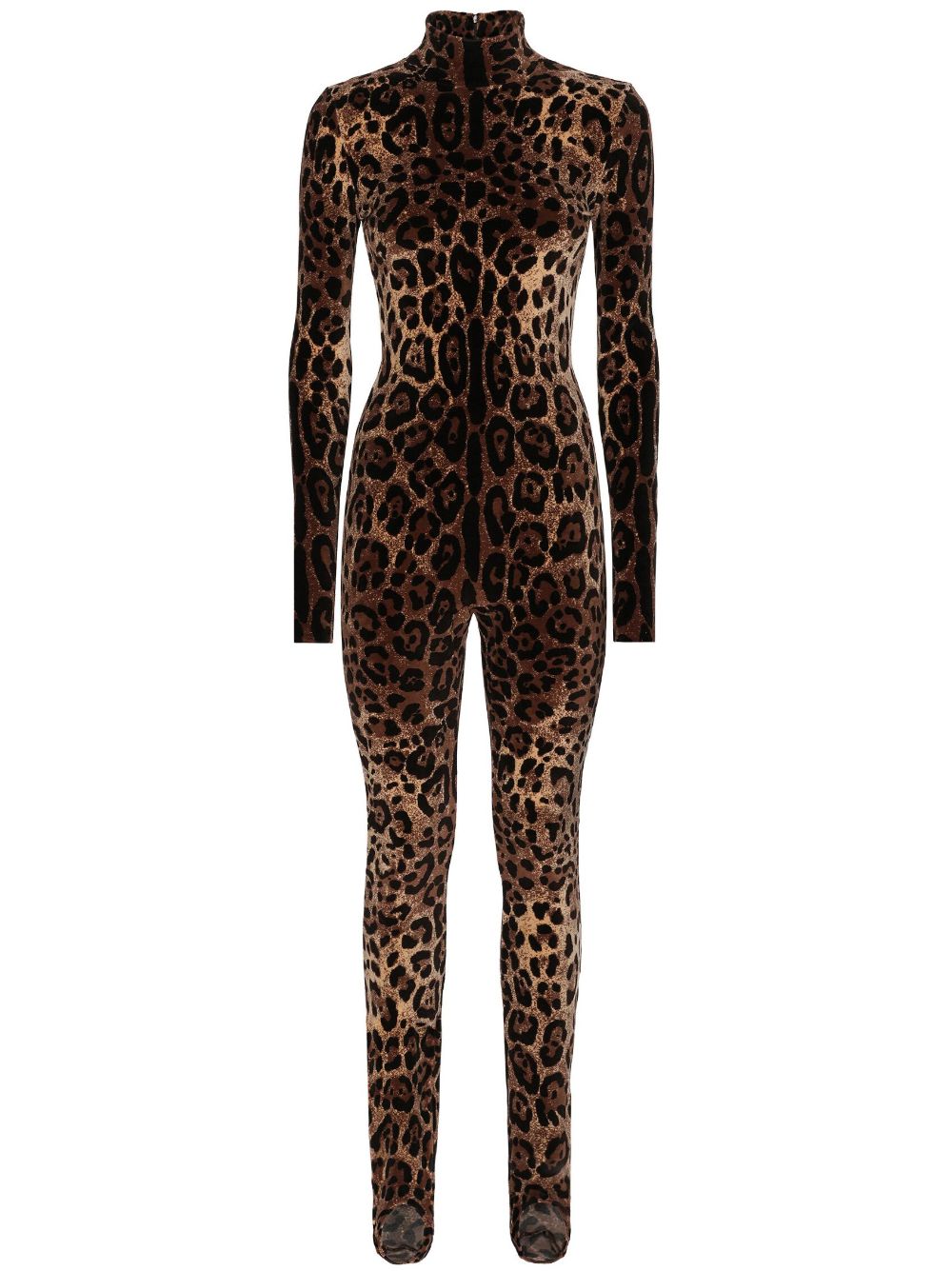 Dolce & Gabbana DOLCE & GABBANA- Leopard Print Chenille Jumpsuit