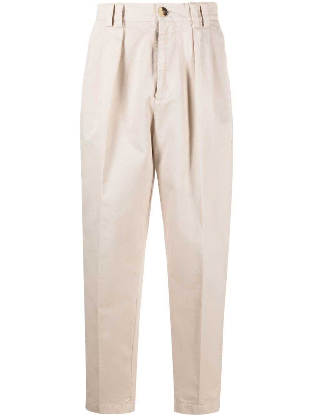 Brunello Cucinelli BRUNELLO CUCINELLI- Cotton Relaxed Fit Trousers