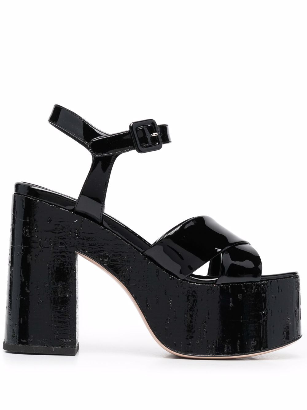 Haus Of Honey HAUS OF HONEY- Patent Leather Cunky Heels
