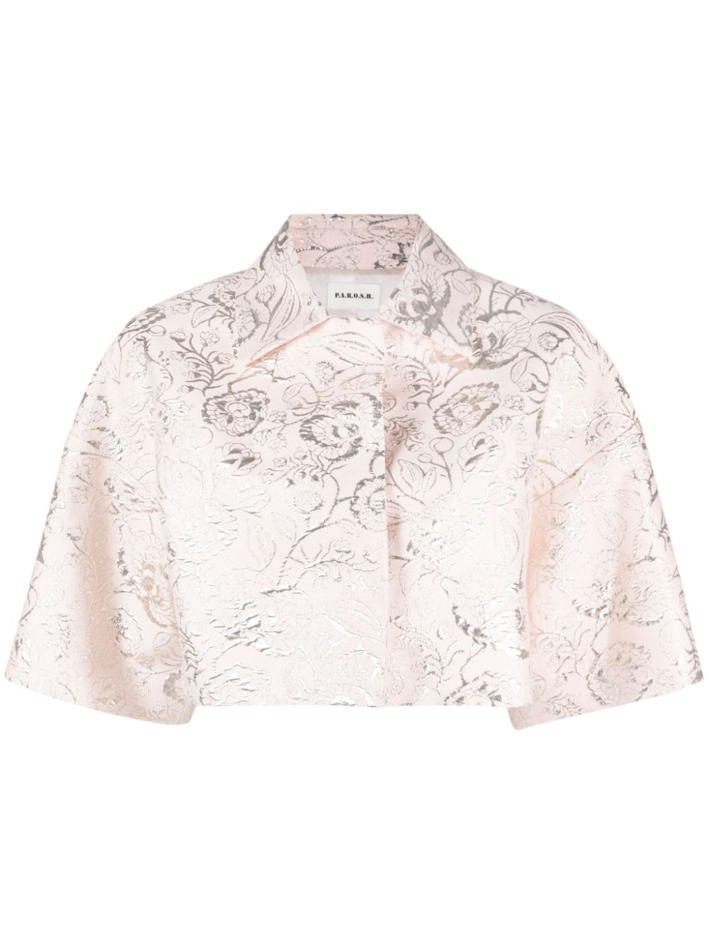 Parosh PAROSH- Lurex Jacquard Short Jacket