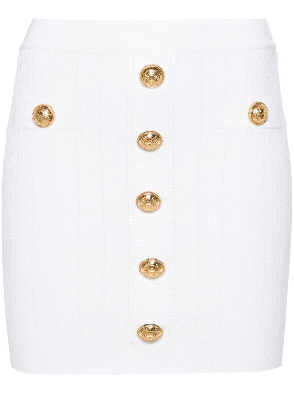 Balmain BALMAIN- Buttoned Knitted Skirt