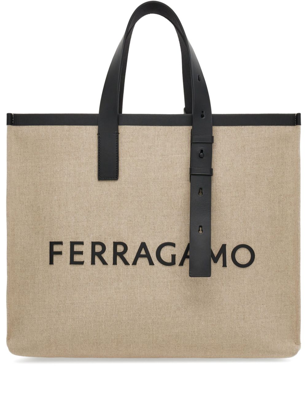 Ferragamo FERRAGAMO- Logo Canvas Tote