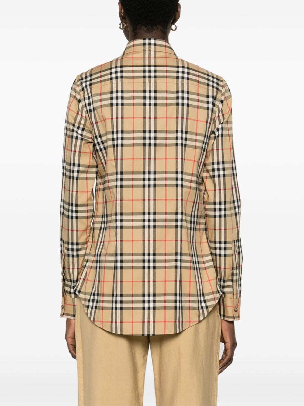 Burberry BURBERRY- Check Motif Cotton Shirt