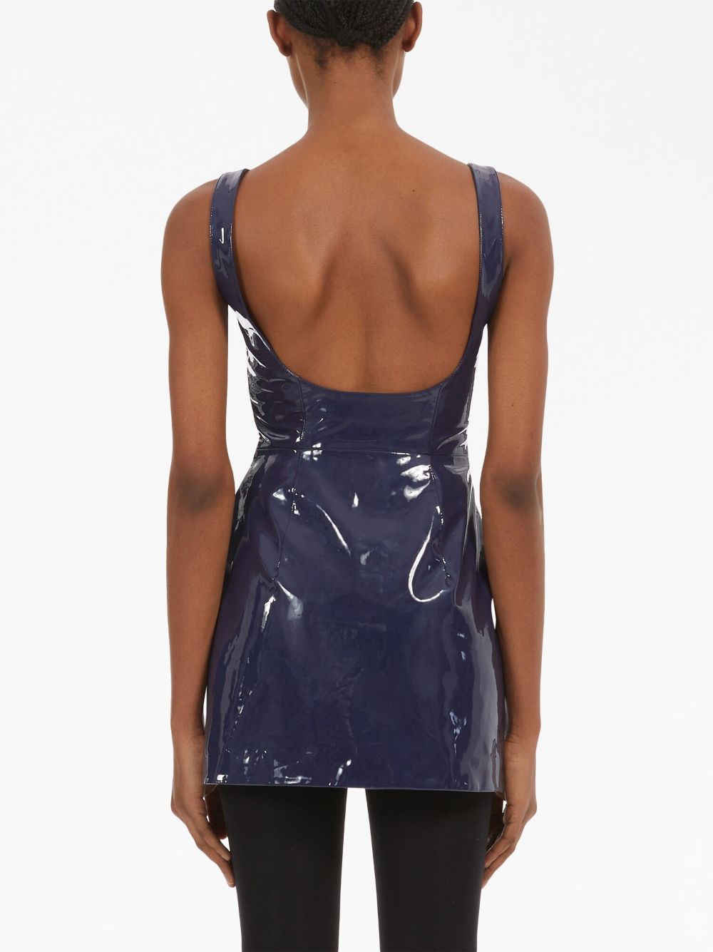 Ferragamo FERRAGAMO- Patent Leather Mini Dress