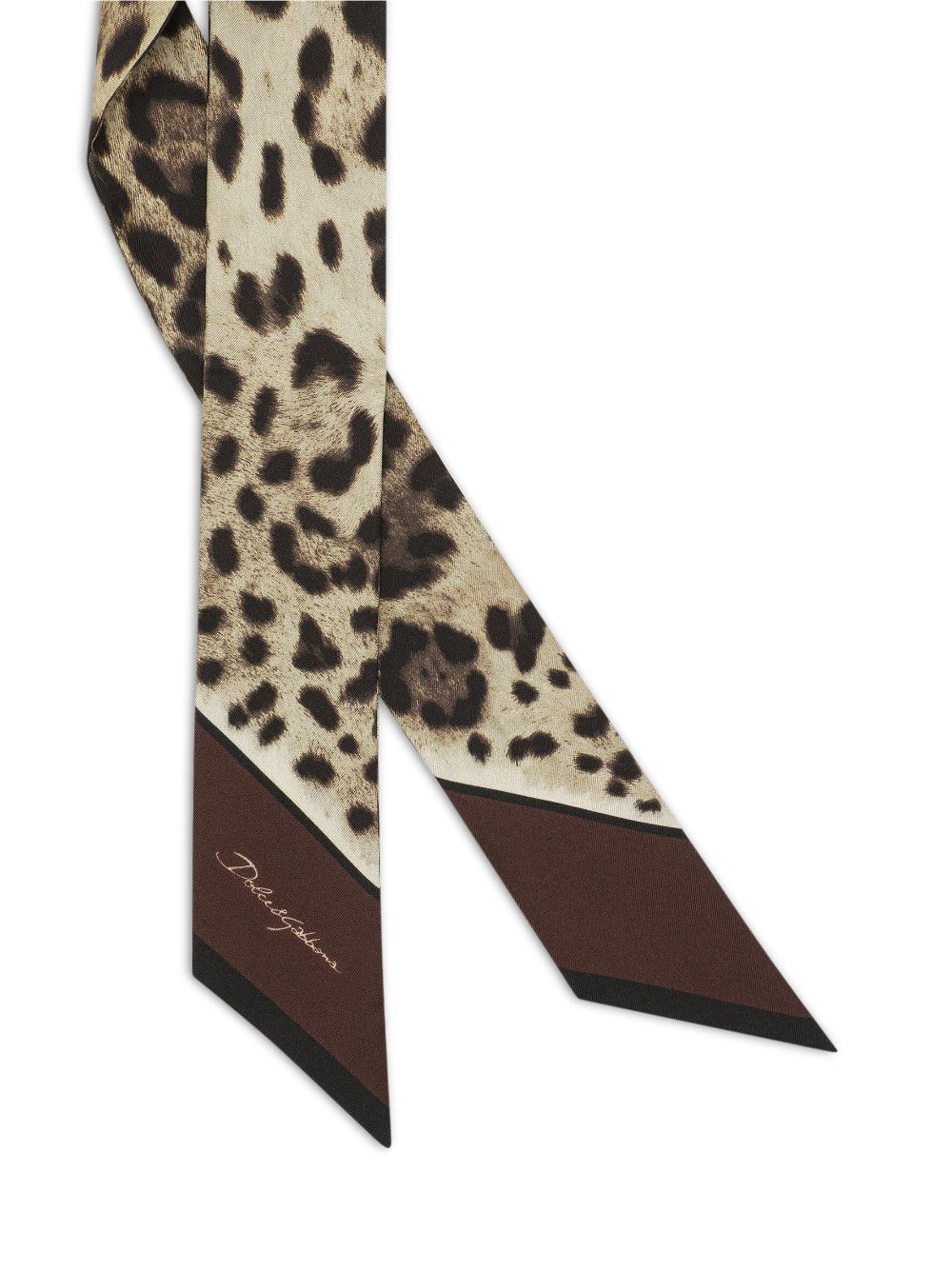 Dolce & Gabbana DOLCE & GABBANA- Leopard Print Silk Foulard