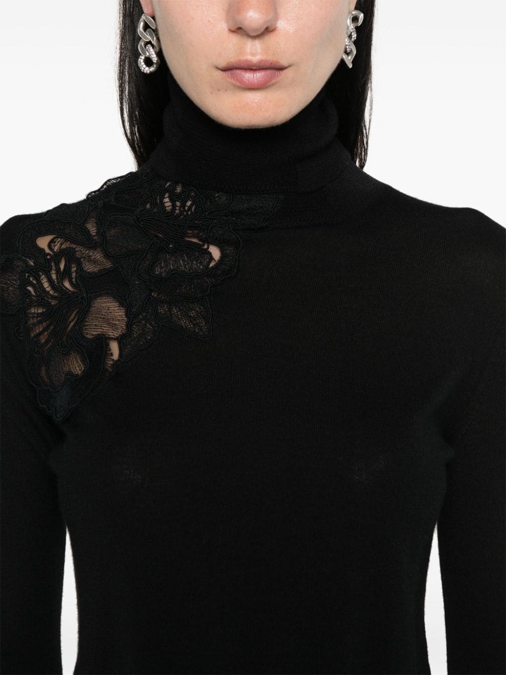 Ermanno Scervino ERMANNO SCERVINO- Wool Turtle-neck Sweater