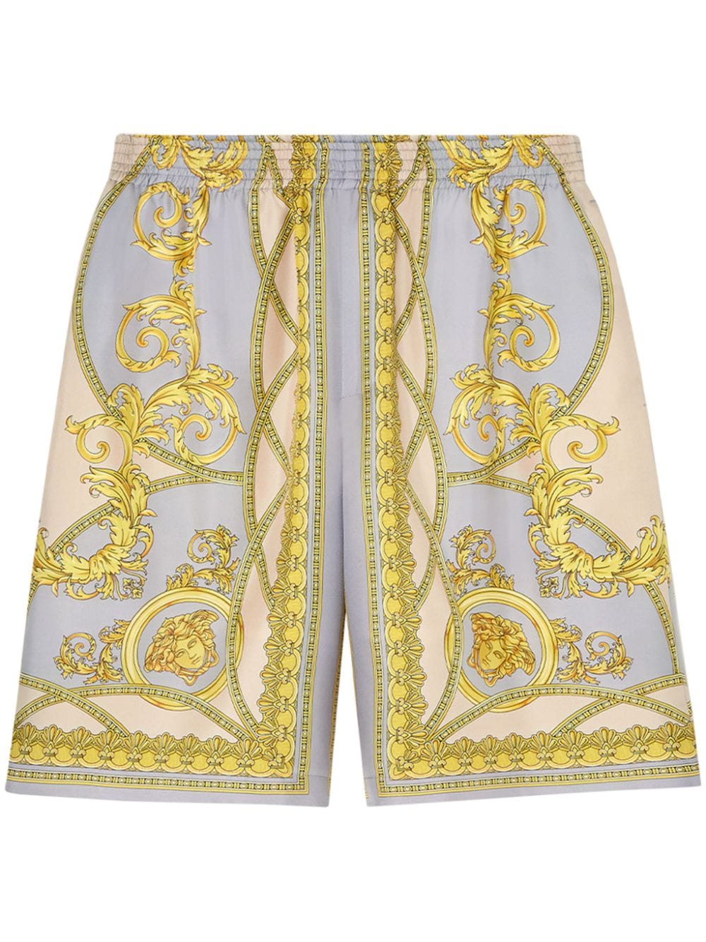 Versace VERSACE- Barocco Print Silk Shorts