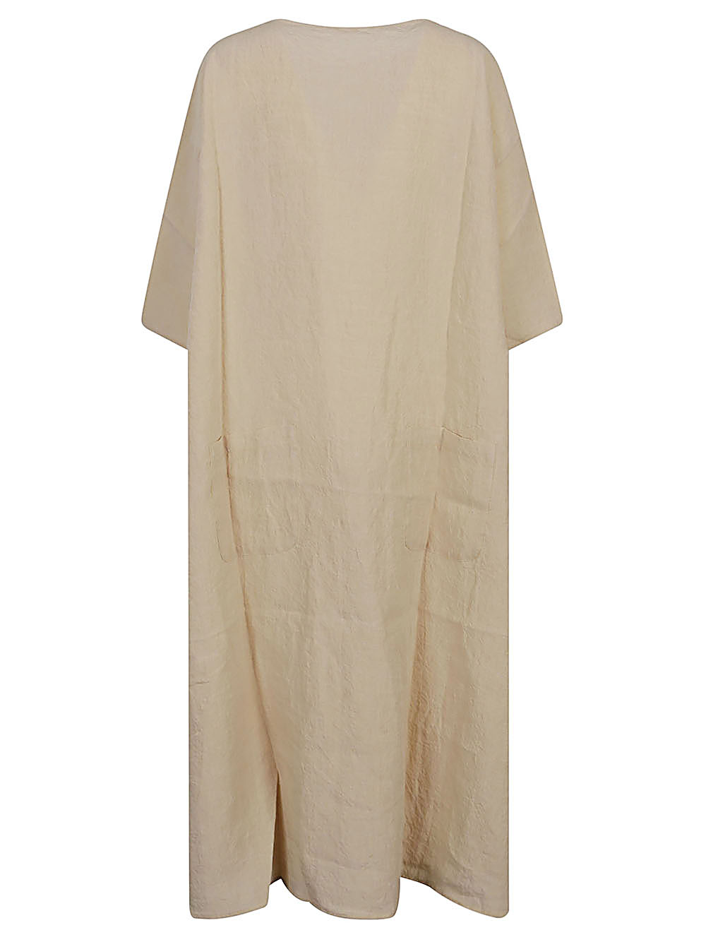 Apuntob APUNTOB- Loose Fit Linen Midi Dress