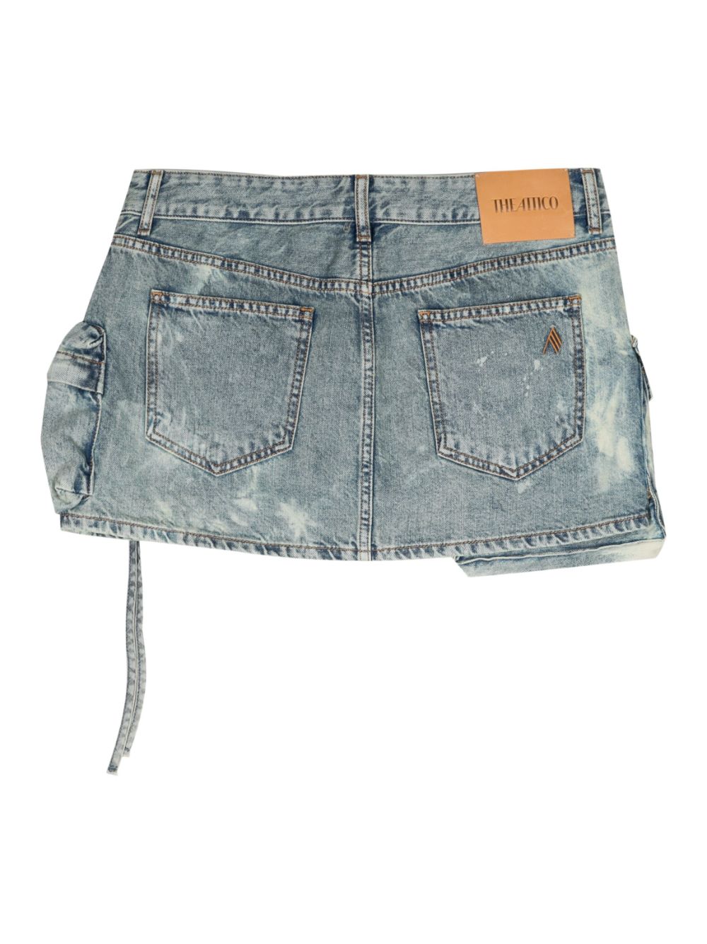 The Attico THE ATTICO- Fay Denim Cotton Mini Skirt