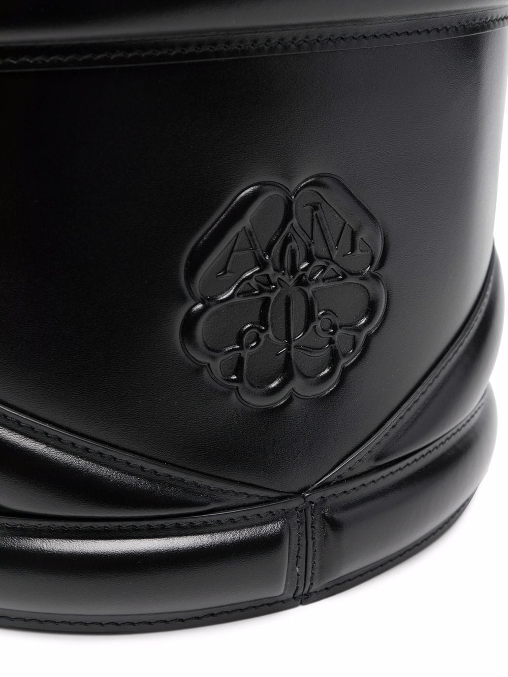 Alexander McQueen ALEXANDER MCQUEEN- The Curve Soft Large Leather Bucket Bag