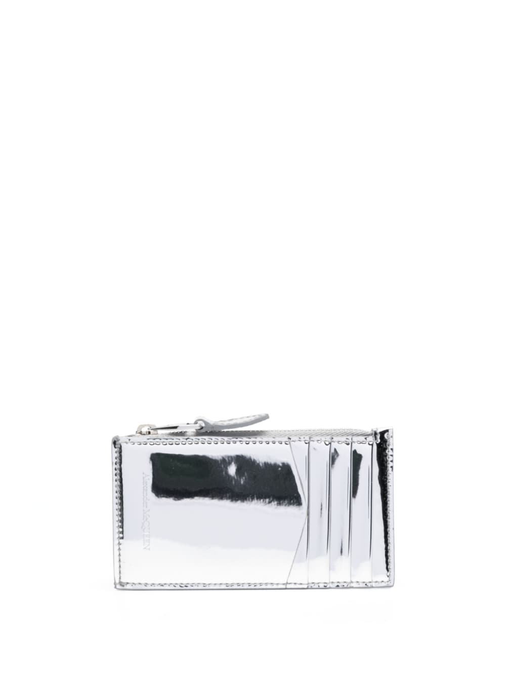 Alexander McQueen ALEXANDER MCQUEEN- Skull Metallic Leather Wallet