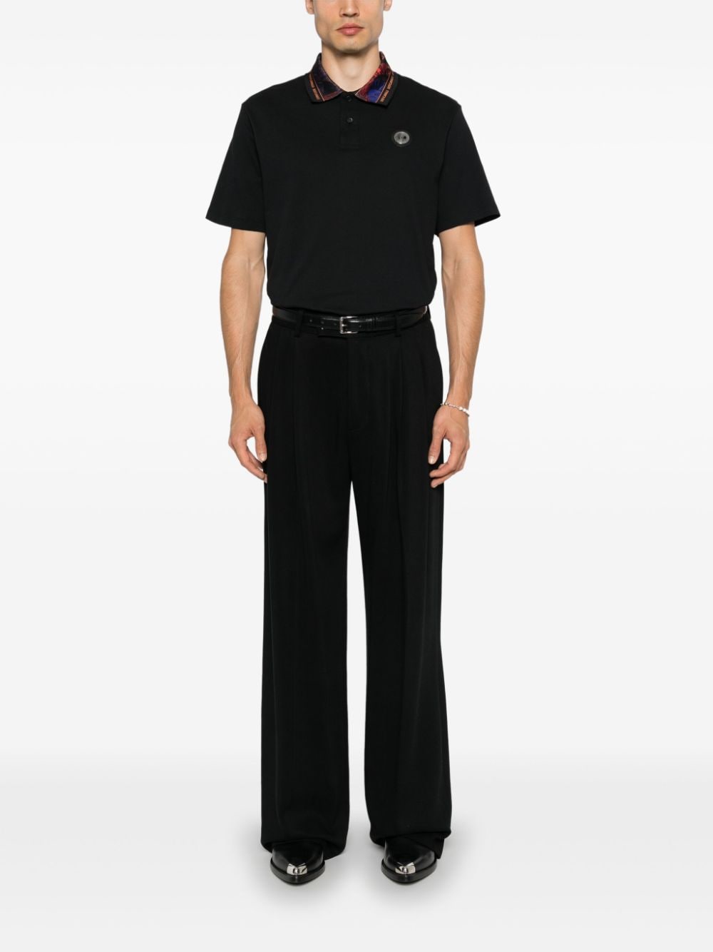 Just Cavalli JUST CAVALLI- Short Sleeve Polo Shirt In Cotton