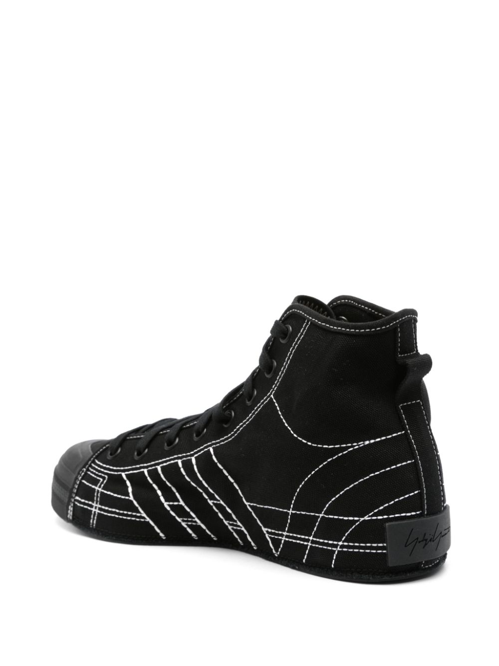 Y-3 Y-3- Nizza High Leather Sneakers