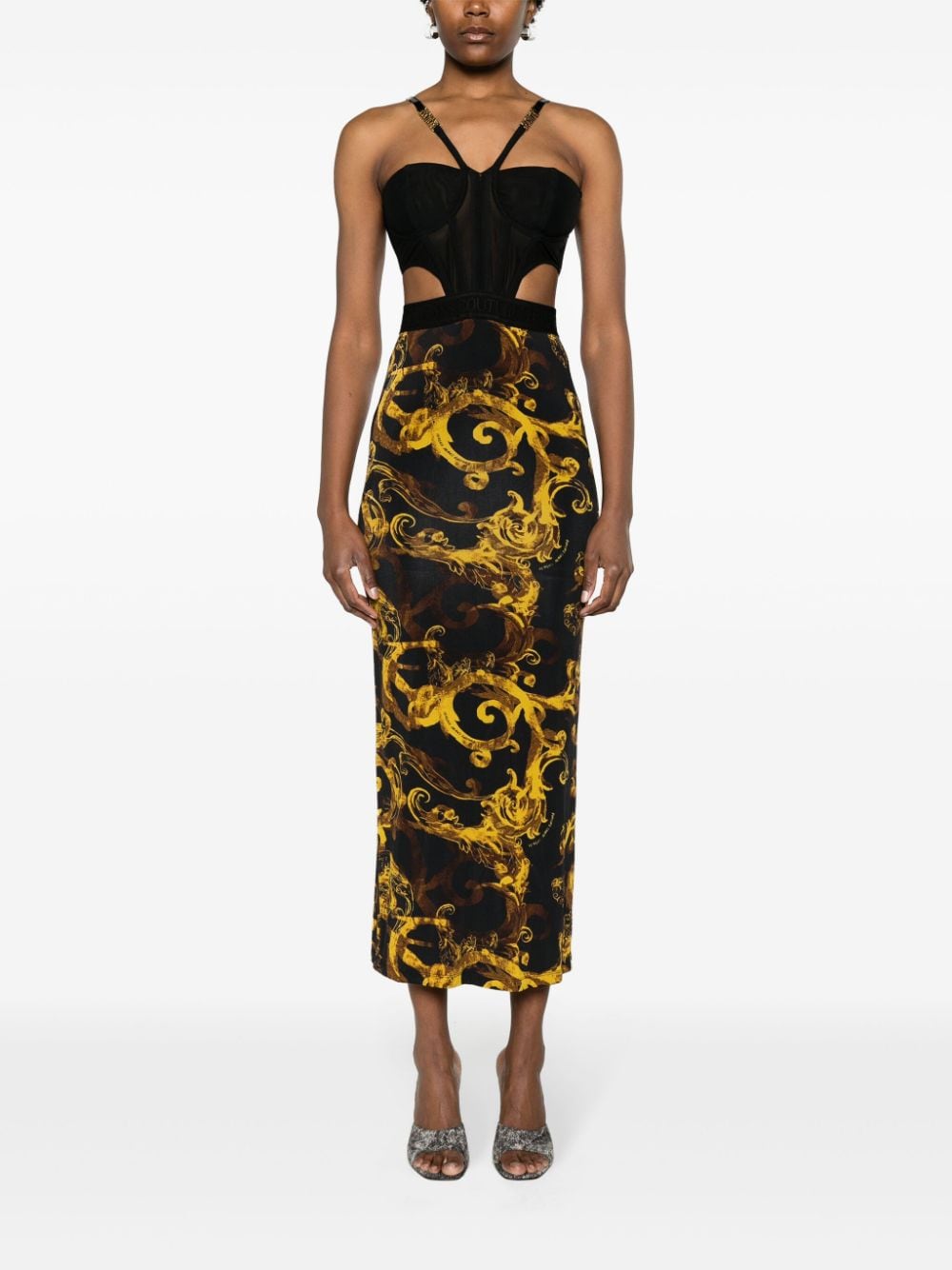 Versace Jeans Couture VERSACE JEANS COUTURE- Long Dress With Print