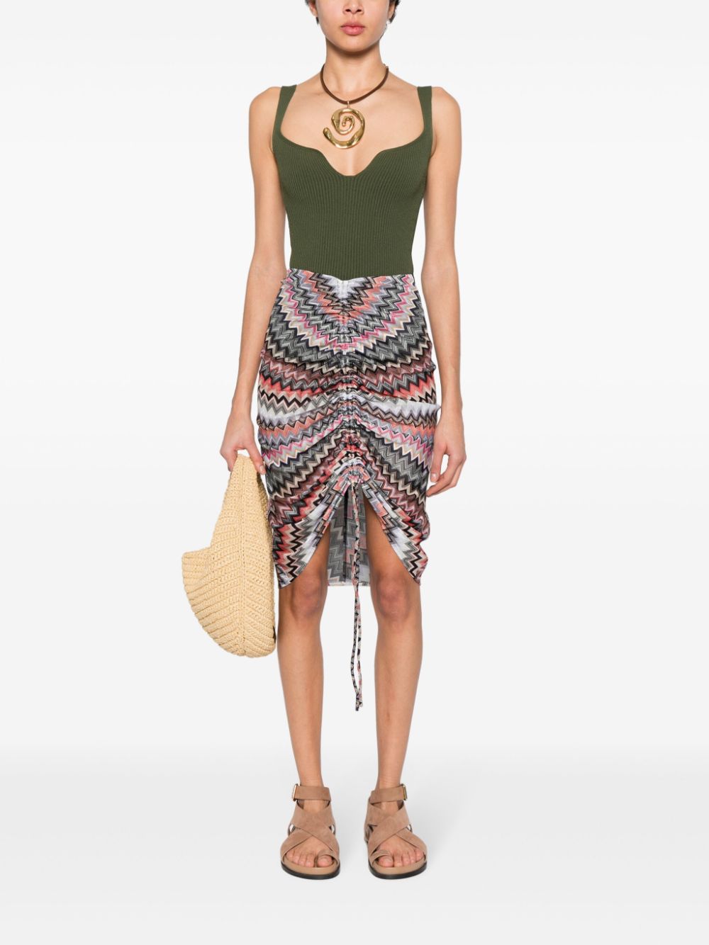 Missoni MISSONI- Gathered Mini Skirt