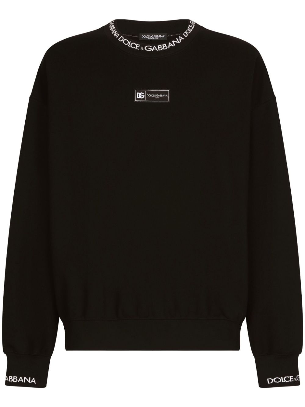 Dolce & Gabbana DOLCE & GABBANA- Logo Cotton Crewneck Sweatshirt