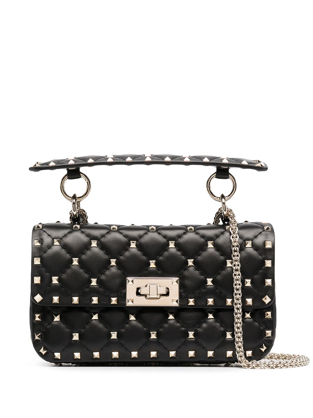 VALENTINO GARAVANI VALENTINO GARAVANI- Rockstud Spike Small Leather Shoulder Bag