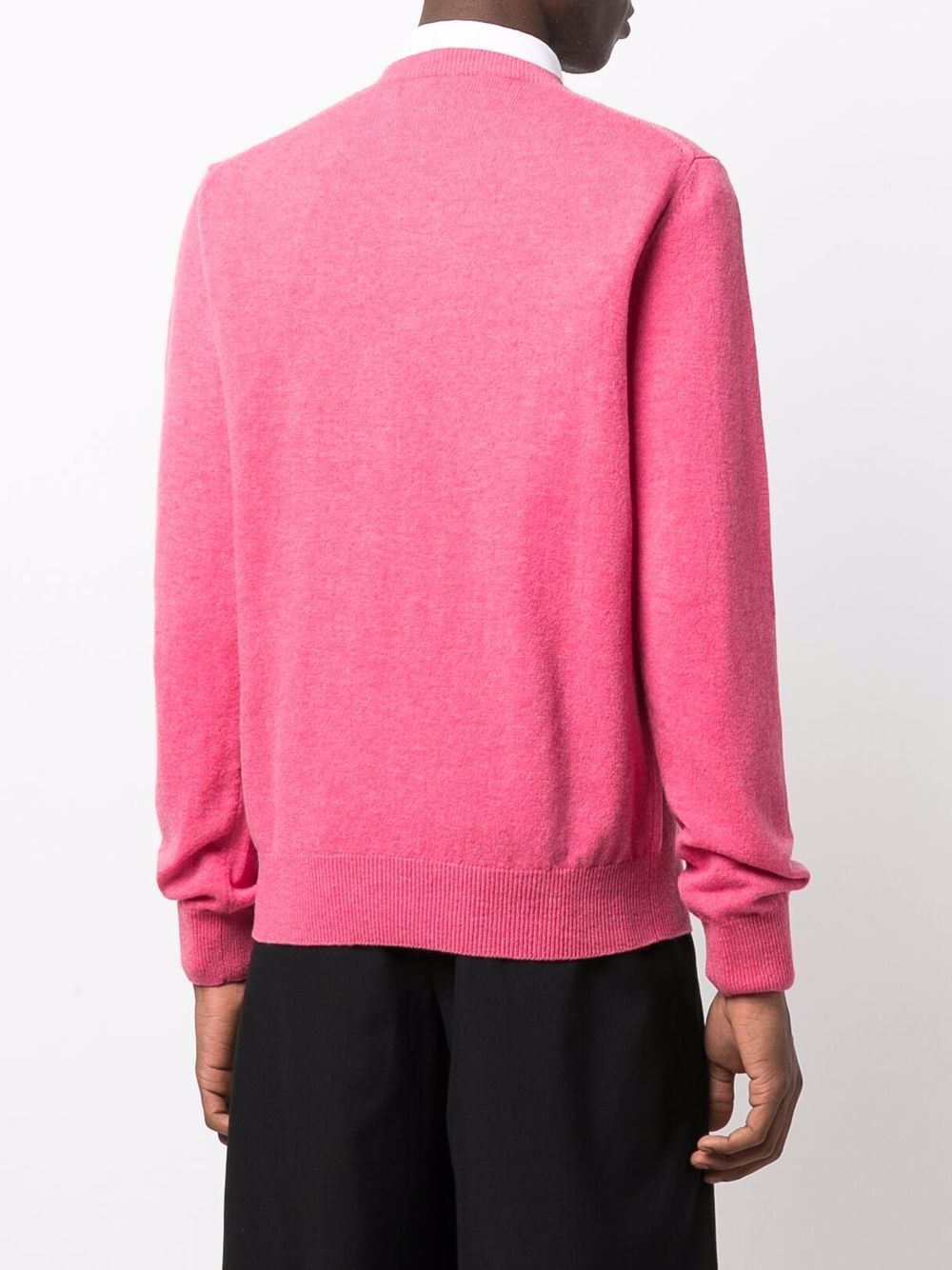 Comme Des Garçons Play COMME DES GARCONS PLAY- Logo V Neck Sweater