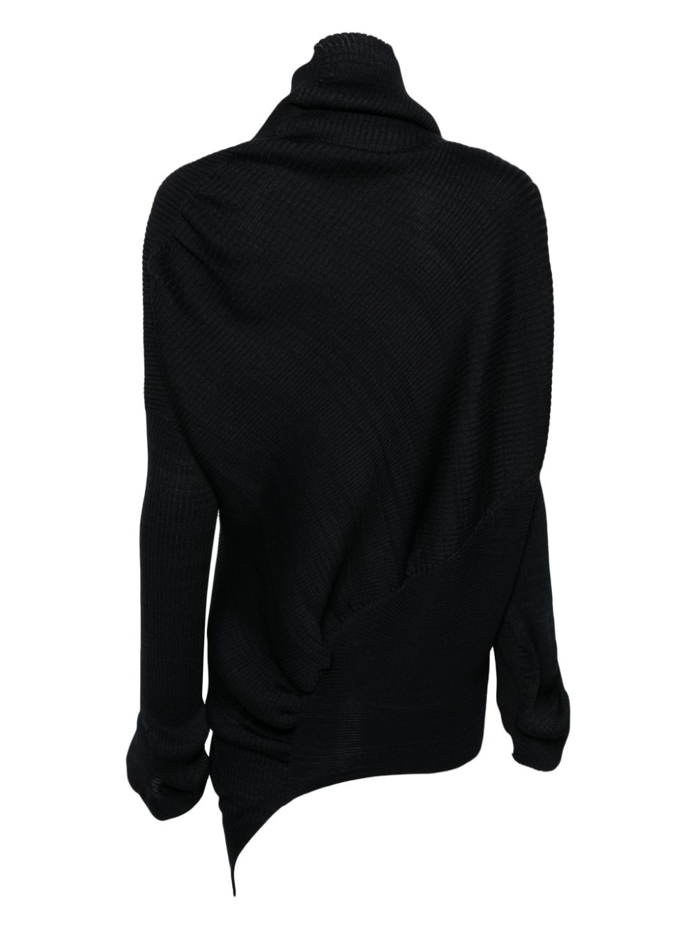 Issey Miyake ISSEY MIYAKE- Asymmetric High-neck Jumper