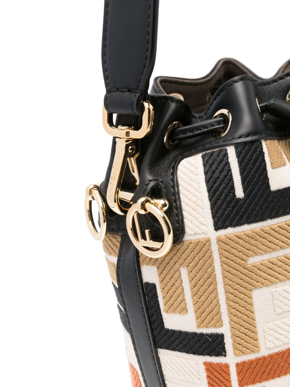 FENDI FENDI- Mon Tresor Mini Leather Bucket Bag