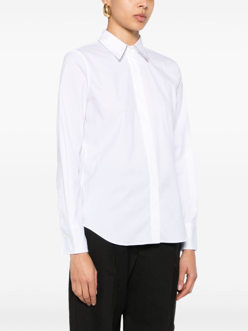 Brunello Cucinelli BRUNELLO CUCINELLI- Cotton Poplin Stretch Shirt