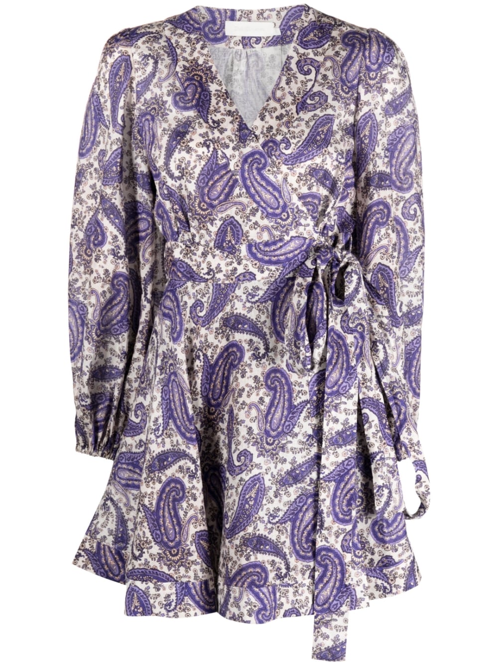 Zimmermann ZIMMERMANN- Paisley Print Linen Short Dress